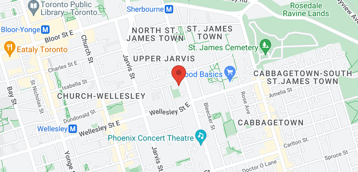 map of #W214 -500 SHERBOURNE ST